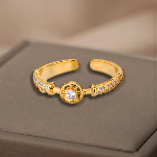 Bague discrète forme d'alliance  - Acier